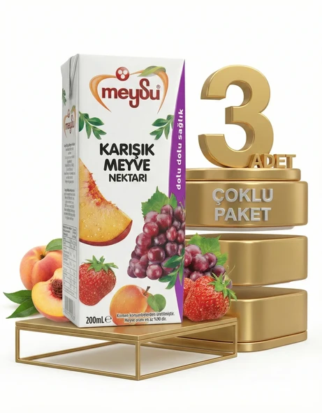 Meysu Nektar Karışık 3x200 Ml - Resim 2