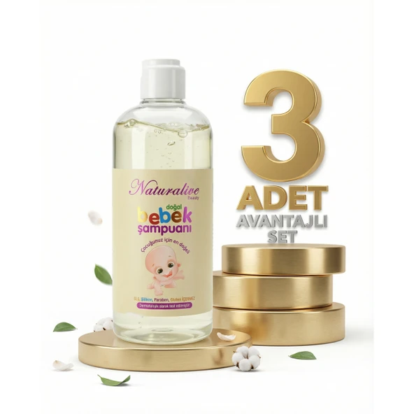 Naturalive Bebek Şampuanı 3x500 Ml ürün görseli 1