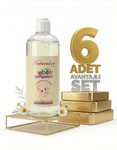 Naturalive Bebek Şampuanı 6x500 Ml - Resim 2