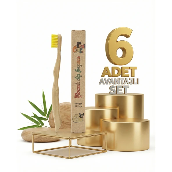 Naturalive Çocuk Diş Fırçası x6 ürün görseli 1