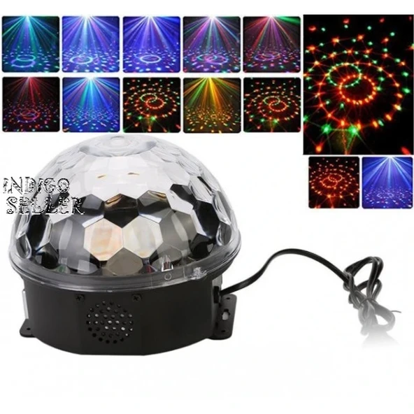 Kumandalı Kristal Led Rgb Disko Topu ürün görseli 1