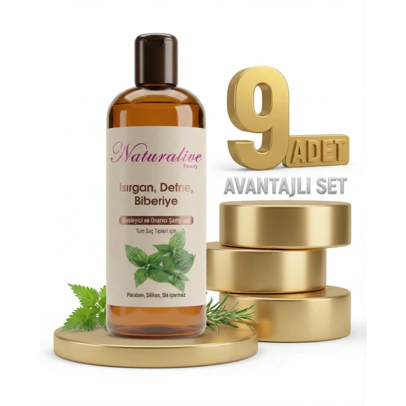 Naturalive Tüm Saçlar İçin Şampuanı 9x500 Ml ürün görseli 1