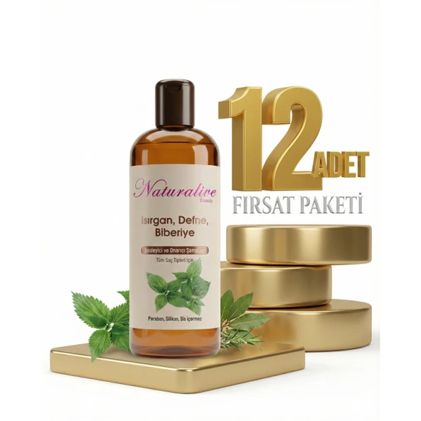 Naturalive Tüm Saçlar İçin Şampuanı 12x500 Ml ürün görseli 1