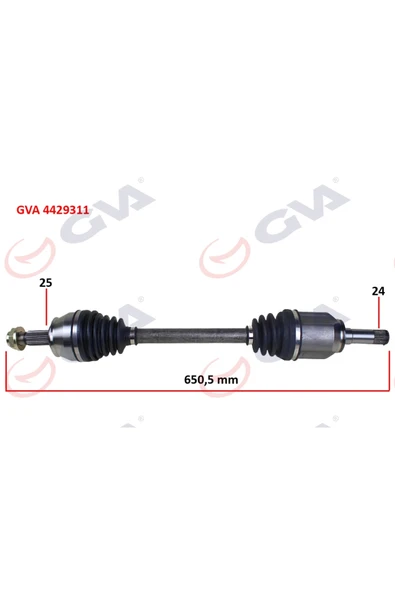 Komple Aks Ön Sol Egea 1.3 Mjt Mt 15- Iç Aks Kafalı ürün görseli 1