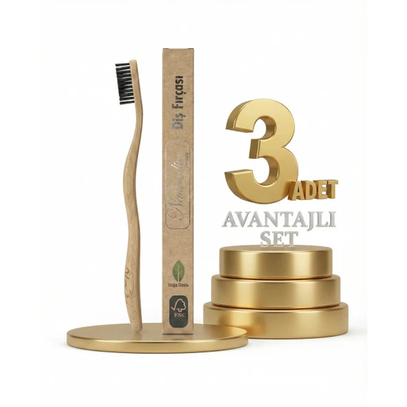 Naturalive Yetişkin Diş Fırçası x3 ürün görseli 1
