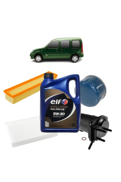 Renault Kangoo 1 4plus Filtre Bakım Seti 1.5 Dci Elf Evolution Yağlı 2001-12.2008 Kit1163d ürün görseli 1