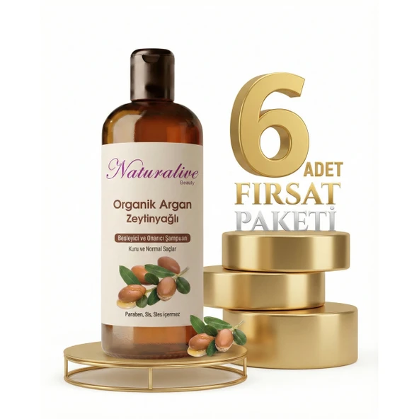 Naturalive Kuru Saçlar İçin Şampuan 6x500 Ml ürün görseli 1