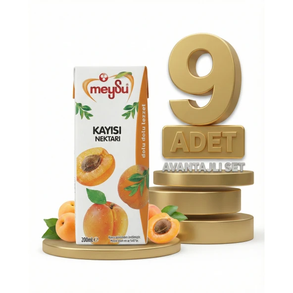 Meysu Nektar Kayısı 9x200 Ml ürün görseli 1