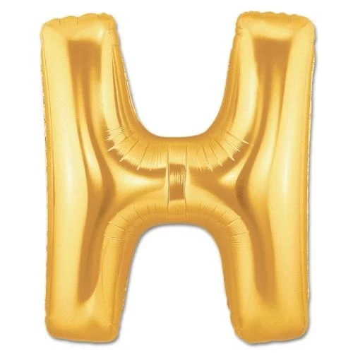 H Harf Folyo Balon Altın Renk  40 inç ürün görseli 1
