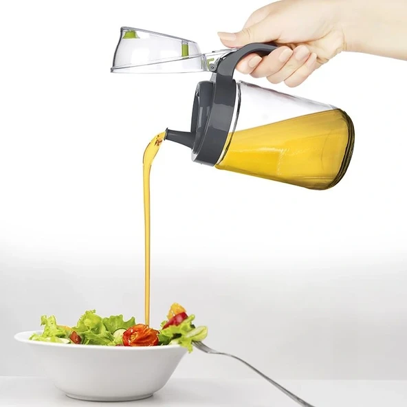 Cam Yağdanlık - Kulplu Sirkelik Sosluk 660Ml ürün görseli 1