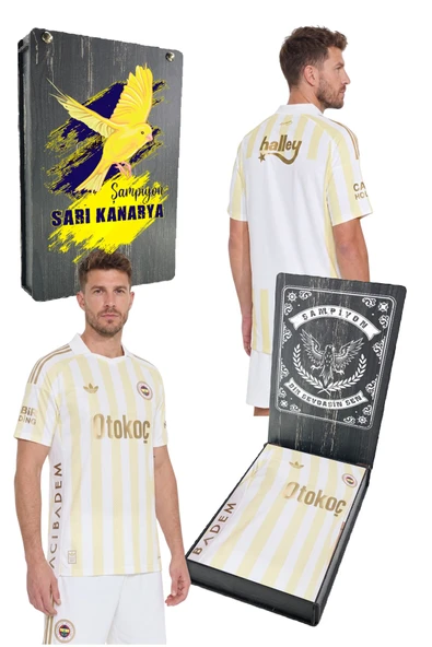 FENERBAHÇE ORİJİNAL LİSANSLI SARI-BEYAZ 26/27 YETİŞKİN FORMA UV KUTU HEDİYELİ ürün görseli 1