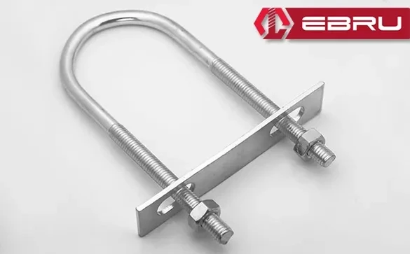 U Civata, Karşılık Demiri + Somunlu - M8X35 - 25 Set ürün görseli 1