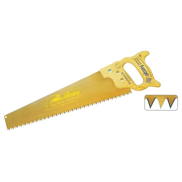 Abay Sarı Çelik Testere 50 Cm - Ahşap Sap ürün görseli 1
