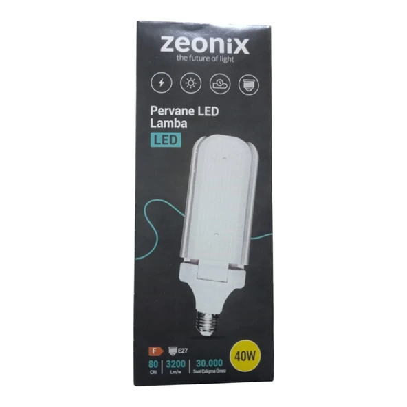 Zeonix 40W 3 Kanatlı Pervane Ampul - Resim 3