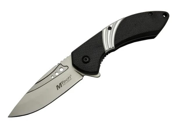 Mtech 4214 Beyaz Kamp Çakı 20Cm- Yarı Otomatik, Kemerlikli, Oluklu ürün görseli 1