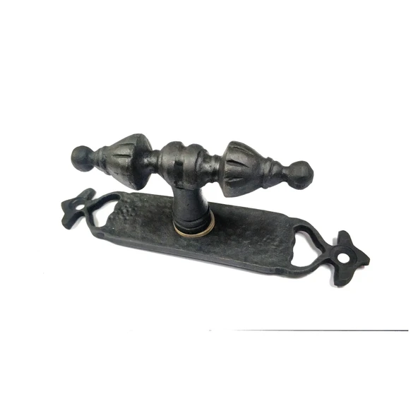 Antika Tarz Dekoratif Pirinç Burma Pencere Kolu - 152X32 Mm, Oksit ürün görseli 1