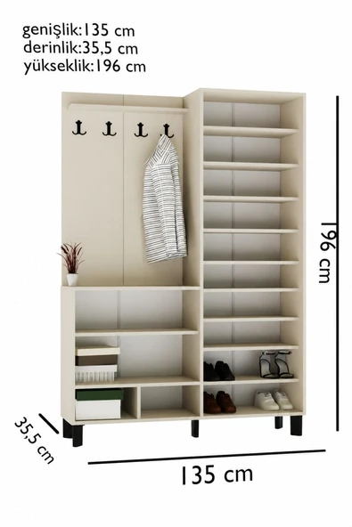 Vizon Royale Beyaz portmanto - Resim 4