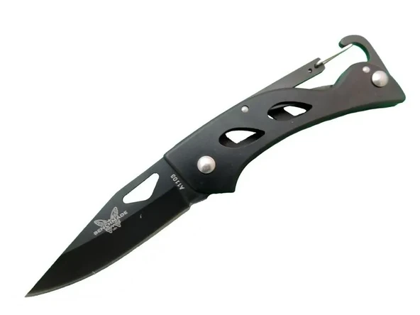 Benchmade A1103B Siyah Kamp Çakı 15 Cm - Kancalı Metal Saplı ürün görseli 1