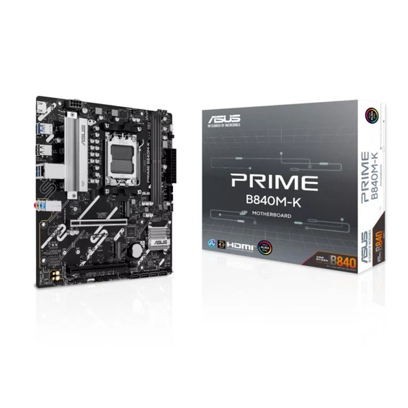 Asus PRIME B840M-K B840 DDR5 USB3.2 M.2 DP/HDMI PCI 4.0 AM5 Anakart ürün görseli 1