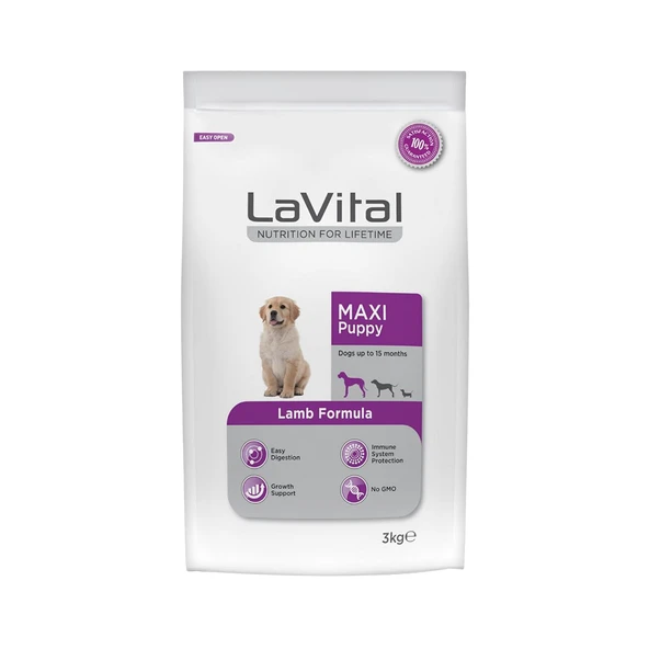 Lavital Maxi Kuzu Etli Yavru Köpek Maması (3 kg) ürün görseli 1