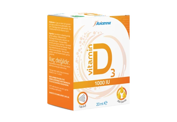 Avicenna Vitamin D3 1000 IU ürün görseli 1
