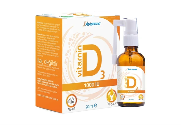 Avicenna Vitamin D3 1000 IU - Resim 2