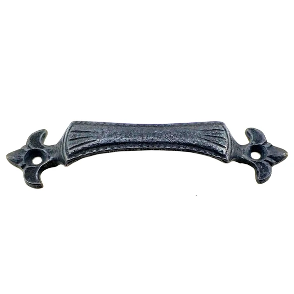 Antika Tarz Dekoratif Pirinç Lale Mobilya Kulbu - 27X115 Mm, Oksit ürün görseli 1