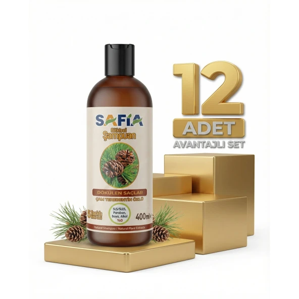 Safia Saç Dökülmesine Karşı Şampuan 12x400 Ml ürün görseli 1