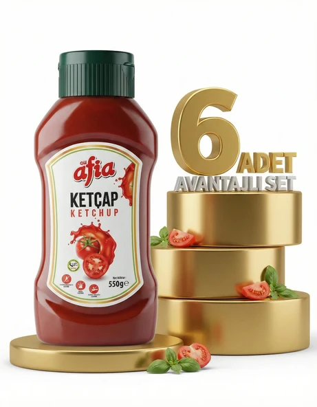 Afia Tatlı Ketçap 6x550 Gr ürün görseli 1