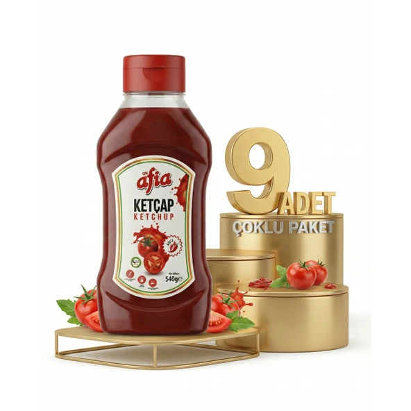 Afia Acılı Ketçap 9x550 Gr - Resim 2