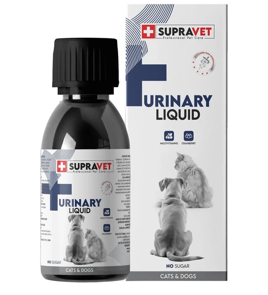 Supravet Urinary Kedi ve Köpek İçin İdrar Sağlığı Sistem Destekleyici Sıvı Damla 100 ml ürün görseli 1