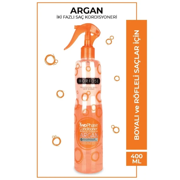 Morfose Çift Fazlı Argan Turuncu Fön Suyu 400 Ml ürün görseli 1