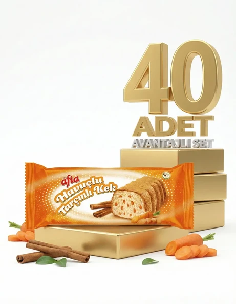 Afia Havuç Tarçınlı Kek 40x40 Gr - Resim 3