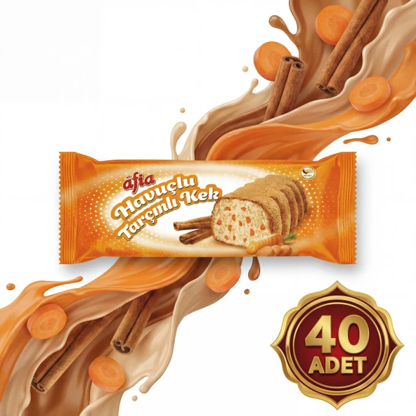 Afia Havuç Tarçınlı Kek 40x40 Gr - Resim 4
