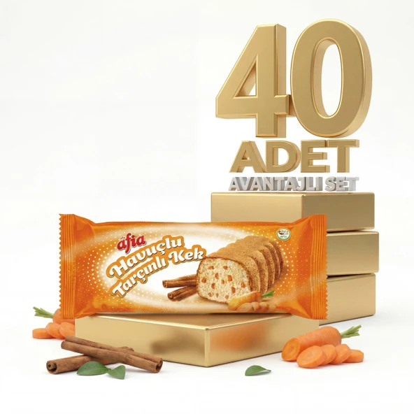 Afia Havuç Tarçınlı Kek 40x40 Gr - Resim 2