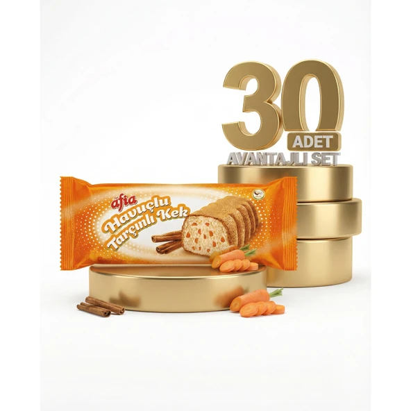Afia Havuç Tarçınlı Kek 30x40 Gr ürün görseli 1