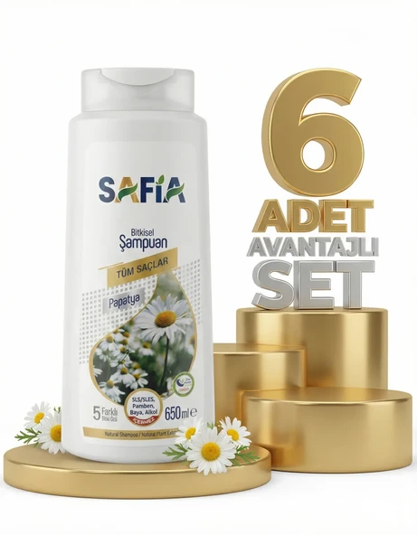 Safia Tüm Saçlar Şampuan 6x650 Ml ürün görseli 1