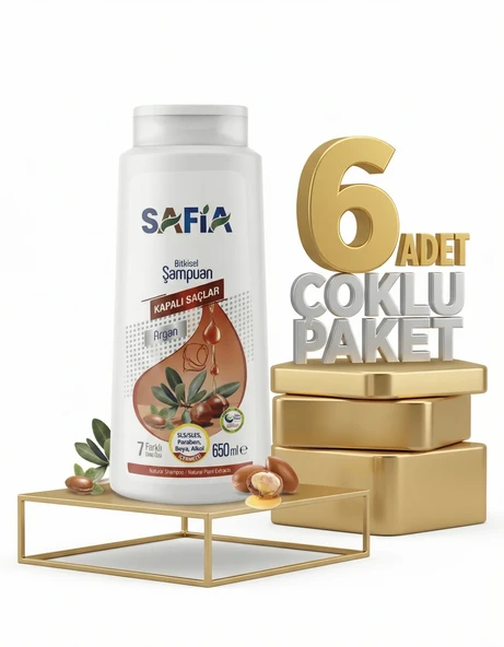 Safia Kapalı Saçlar Şampuan 6x650 Ml ürün görseli 1