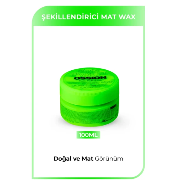Morfose Ossion Mat Saç Şekillendirici Wax 100 ml ürün görseli 1