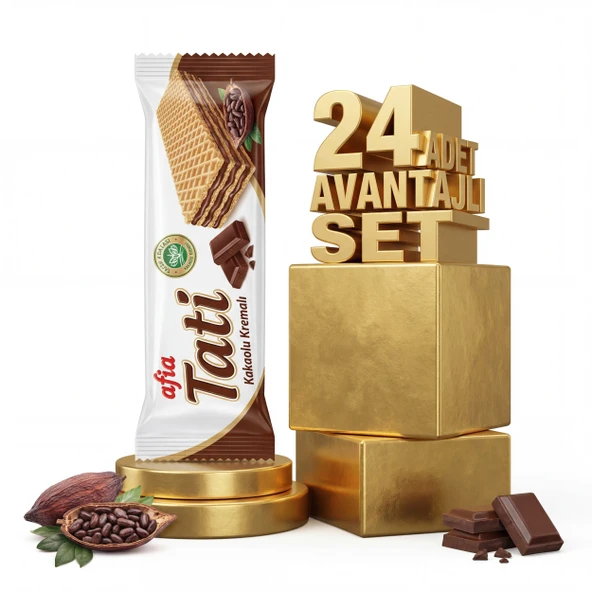 Afia Tatlı Dost Kakao Kremalı Gofret 24x140 Gr ürün görseli 1