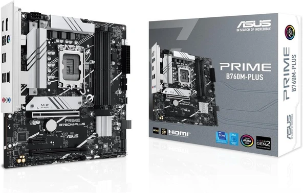 Asus Prime B760M-PLUS Intel LGA1700 DDR5 Micro ATX Anakart Outlet ürün görseli 1