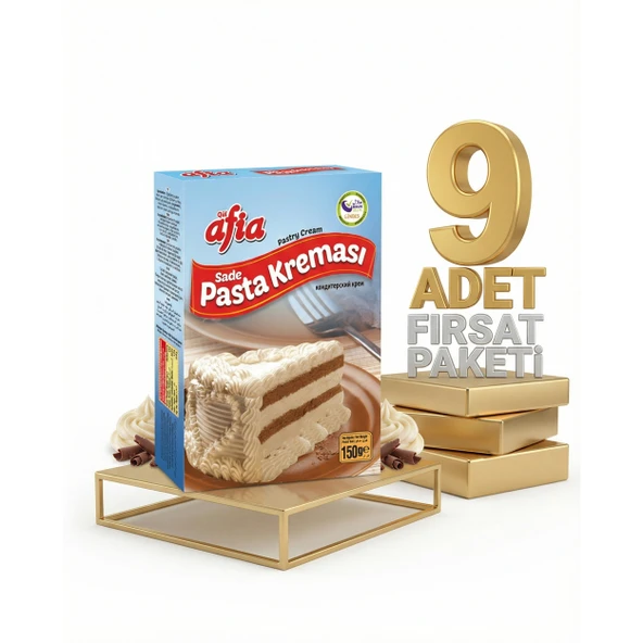 Afia Sade Pasta Kreması 9x150 Gr ürün görseli 1