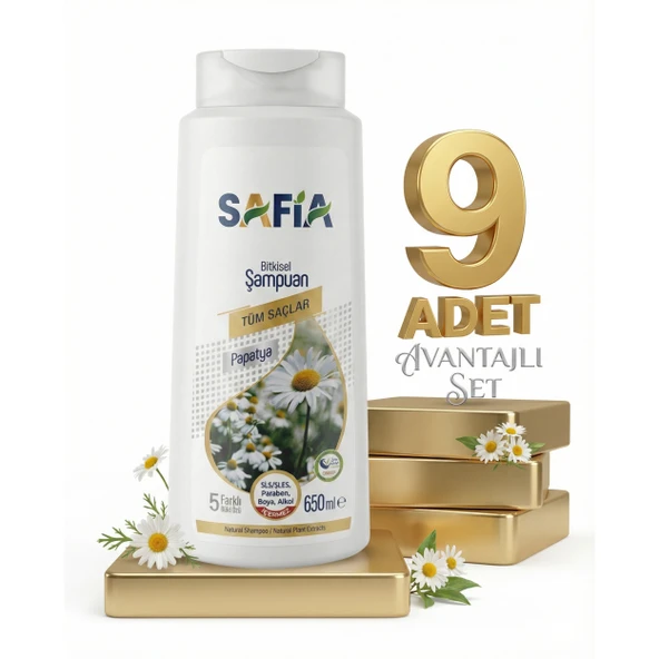 Safia Tüm Saçlar Şampuan 9x650 Ml ürün görseli 1