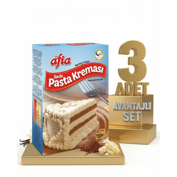 Afia Sade Pasta Kreması 3x150 Gr - Resim 2