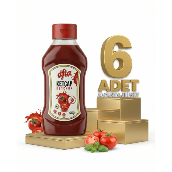 Afia Acılı Ketçap 6x550 Gr ürün görseli 1