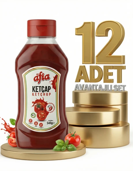 Afia Acılı Ketçap 12x550 Gr ürün görseli 1