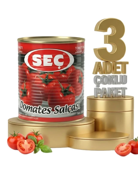 Seç Domates Salçası 3x830 Gr - Resim 2