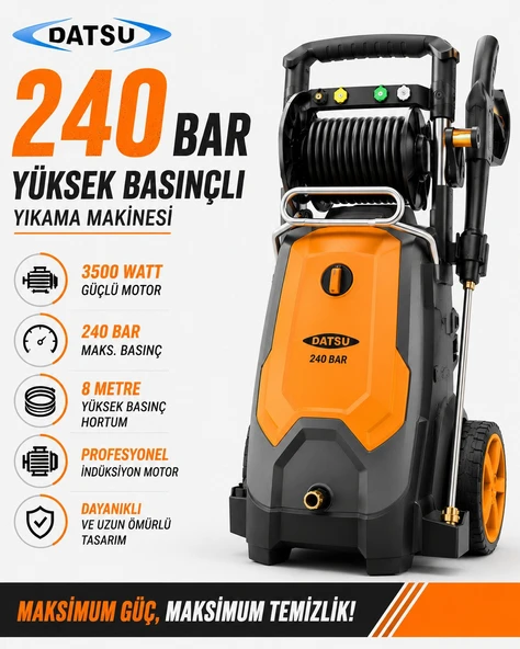 YLQ7581G-240B 3500 W 240 Bar Yüksek Basınçlı Yıkama Makinesi ürün görseli 1