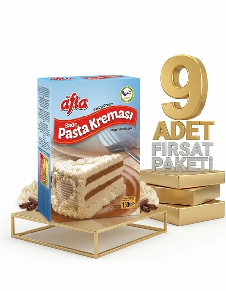 Afia Sade Pasta Kreması 9x150 Gr - Resim 2