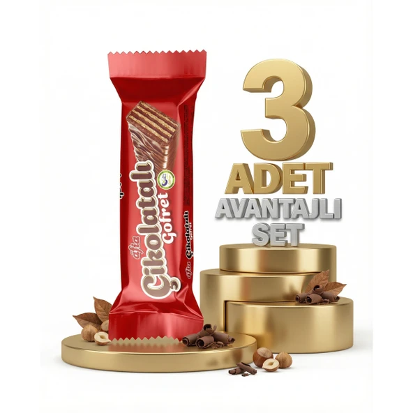 Afia Çikolatalı Sütlü Gofret 3x35 Gr ürün görseli 1